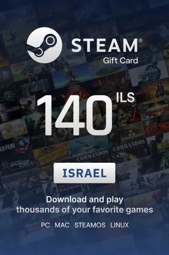 Steam Wallet 140 ILS Gift Card (Israel) - Digital Key