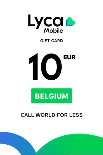 Lycamobile 10 EUR Gift Card (Belgium) - Digital Key