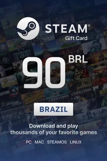 Steam Wallet 90 BRL Gift Card (Brazil) - Digital Key