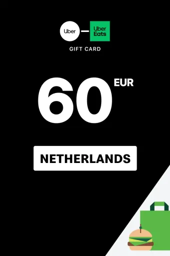 Uber & Uber Eats 60 EUR Gift Card (Netherlands) - Digital Key