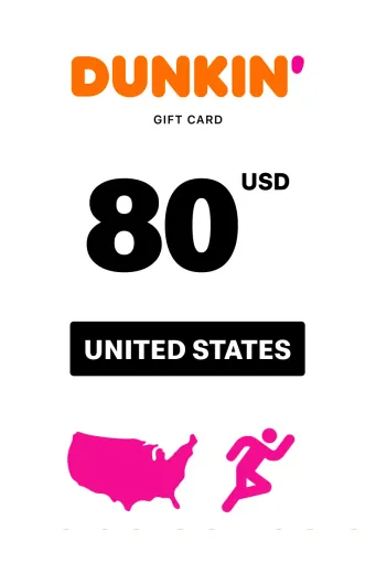 Dunkin 80 USD Gift Card (United States) - Digital Key