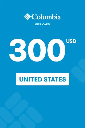 Columbia Sportswear 300 USD Gift Card (United States) - Digital Key