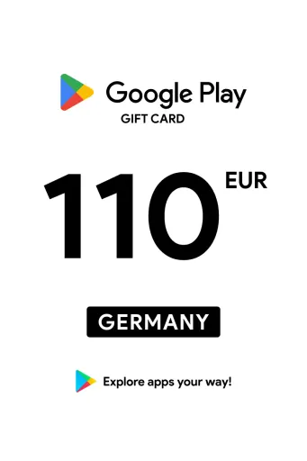 Google Play 110 EUR Gift Card (Germany) - Digital Key