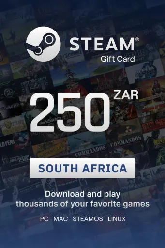 Steam Wallet 250 ZAR Gift Card (South Africa) - Digital Key