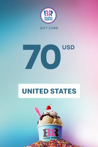 Baskin Robbins 70 USD Gift Card (United States) - Digital Key