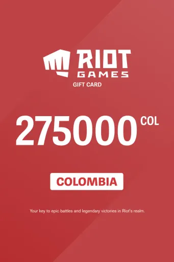 Riot Access 275000 COL Gift Card (Colombia) - Digital Key