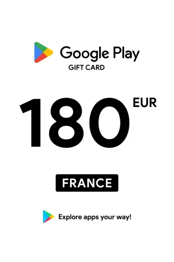 Google Play 180 EUR Gift Card (France) - Digital Key