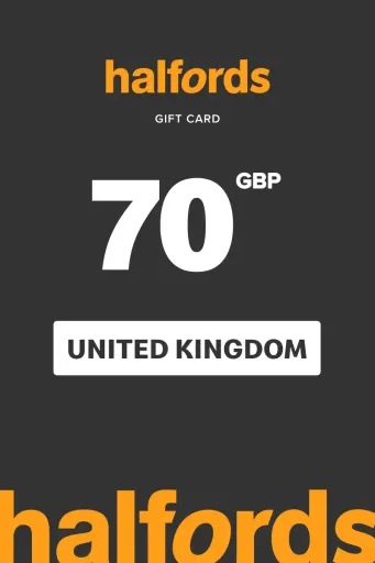 Halfords 70 GBP Gift Card (United Kingdom) - Digital Key