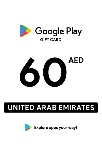 Google Play 60 AED Gift Card (United Arab Emirates) - Digital Key