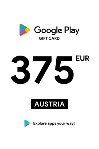 Google Play 375 EUR Gift Card (Austria) - Digital Key