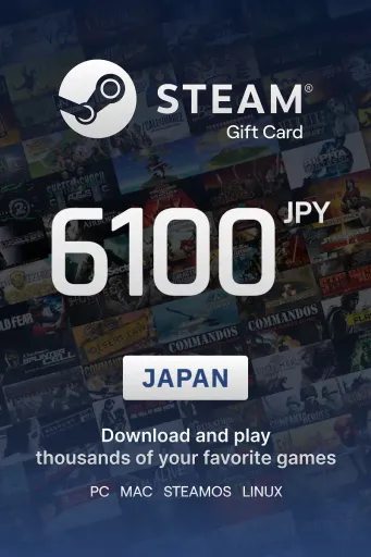 Steam Wallet 6100 JPY Gift Card (Japan) - Digital Key