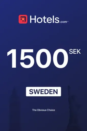 Hotels.com 1500 SEK Gift Card (Sweden) - Digital Key