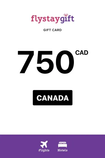 Flystay Gift 750 CAD Gift Card (Canada) - Digital Key