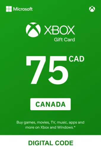 Xbox 75 CAD Gift Card (Canada) - Digital Key