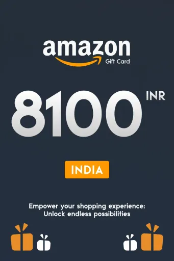 Amazon 8100 INR Gift Card (India) - Digital Key