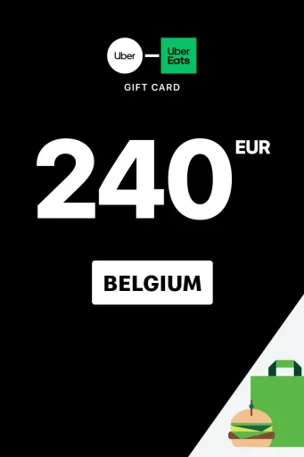 Uber & Uber Eats 240 EUR Gift Card (Belgium) - Digital Key