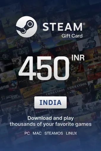 Steam Wallet 450 INR Gift Card (India) - Digital Key
