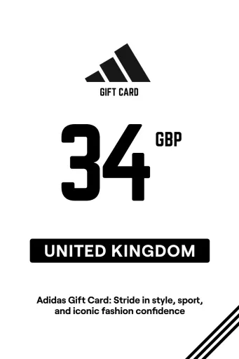 Adidas 34 GBP Gift Card (United Kingdom) - Digital Key