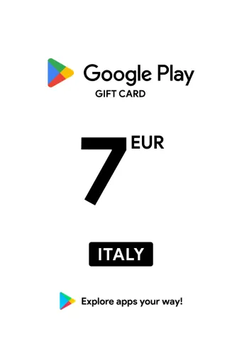 Google Play 7 EUR Gift Card (Italy) - Digital Key