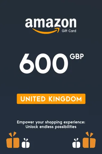 Amazon 600 GBP Gift Card (United Kingdom) - Digital Key