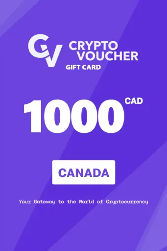 Crypto Voucher 1000 CAD Gift Card (Canada) - Digital Key