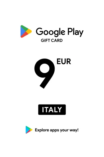 Google Play 9 EUR Gift Card (Italy) - Digital Key