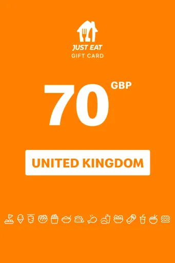 Just Eat 70 GBP Gift Card (United Kingdom) - Digital Key