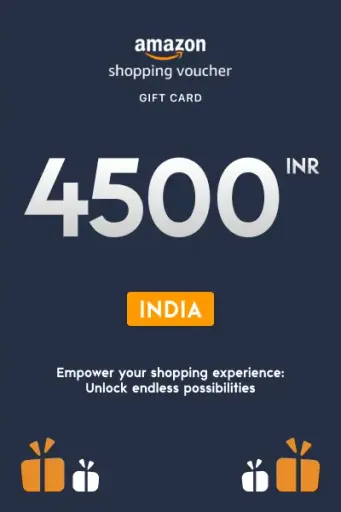 Amazon Shopping Voucher 4500 INR Gift Card (India) - Digital Key