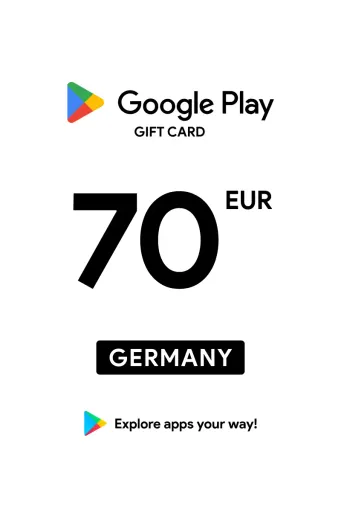 Google Play 70 EUR Gift Card (Germany) - Digital Key