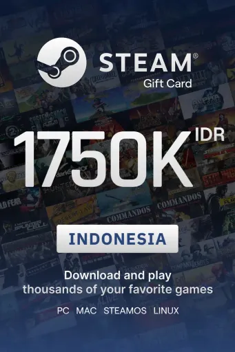Steam Wallet 1750000 IDR Gift Card (Indonesia) - Digital key