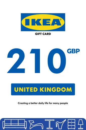 IKEA 210 GBP Gift Card (United Kingdom) - Digital Key