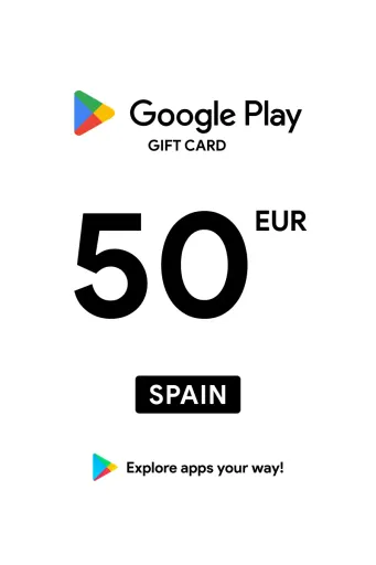 Google Play 50 EUR Gift Card (Spain) - Digital Key