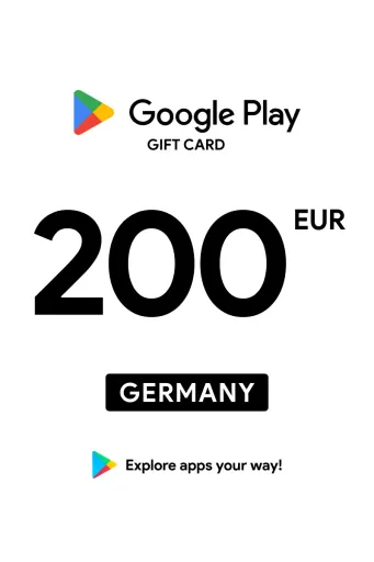 Google Play 200 EUR Gift Card (Germany) - Digital Key