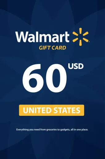 Product Image - Walmart 60 USD Gift Card (United States) - Digital Key
