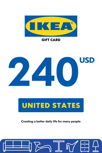 IKEA 240 USD Gift Card (United States) - Digital Key
