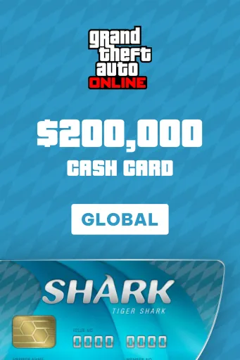 Grand Theft Auto Online Tiger Shark Cash Card $200,000 (Global) (PC) - Rockstar - Digital Key