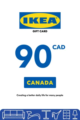 IKEA 90 CAD Gift Card (Canada) - Digital Key