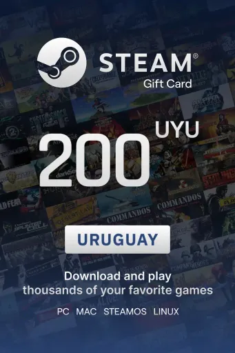 Steam Wallet 200 UYU Gift Card (Uruguay) - Digital Key