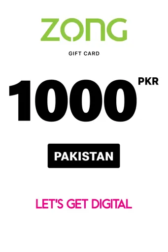 Zong 1000 PKR Gift Card (Pakistan) - Digital Key
