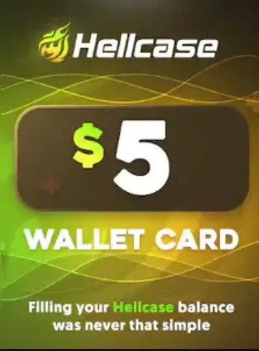  Wallet Card by HELLCASE.COM 5 USD Gift Card (Global) - Digital Key