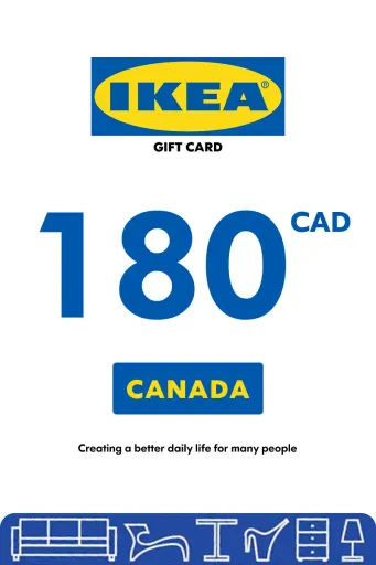 IKEA 180 CAD Gift Card (Canada) - Digital Key