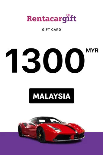 RentaCar Gift 1300 MYR Gift Card (Malaysia) - Digital Key