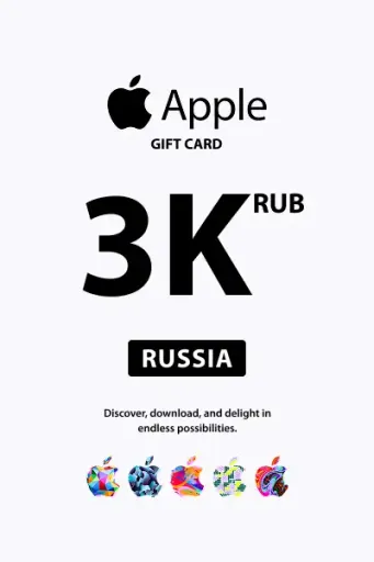 Apple 3000 RUB Gift Card (Russia) - Digital Key