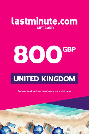 lastminute.com 800 GBP Gift Card (United Kingdom) - Digital Key