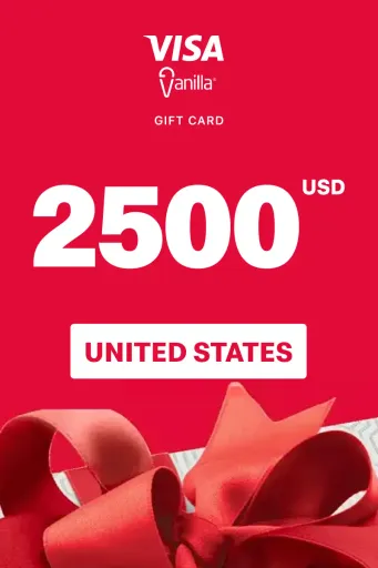 Vanilla Visa 2500 USD Gift Card (United States) - Digital Key
