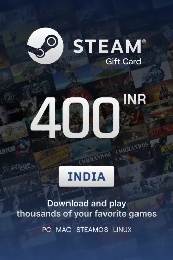 Steam Wallet 400 INR Gift Card (India) - Digital Key