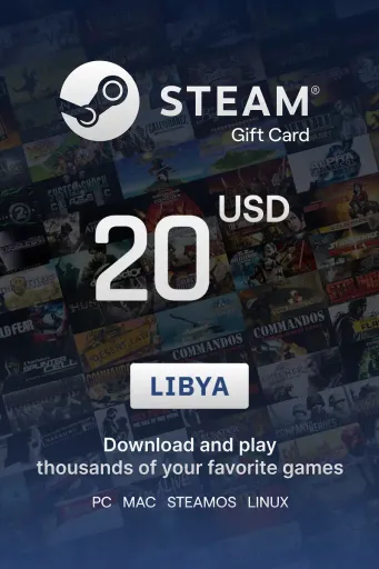 Steam Wallet 20 USD Gift Card (Libya) - Digital Key