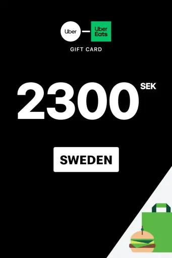 Uber & Uber Eats 2300 SEK Gift Card (Sweden) - Digital Key