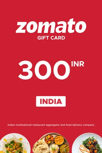 Zomato 300 INR Gift Card (India) - Digital Key