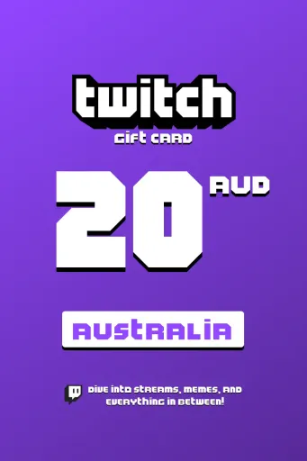 Twitch 20 AUD Gift Card (Australia) - Digital Key